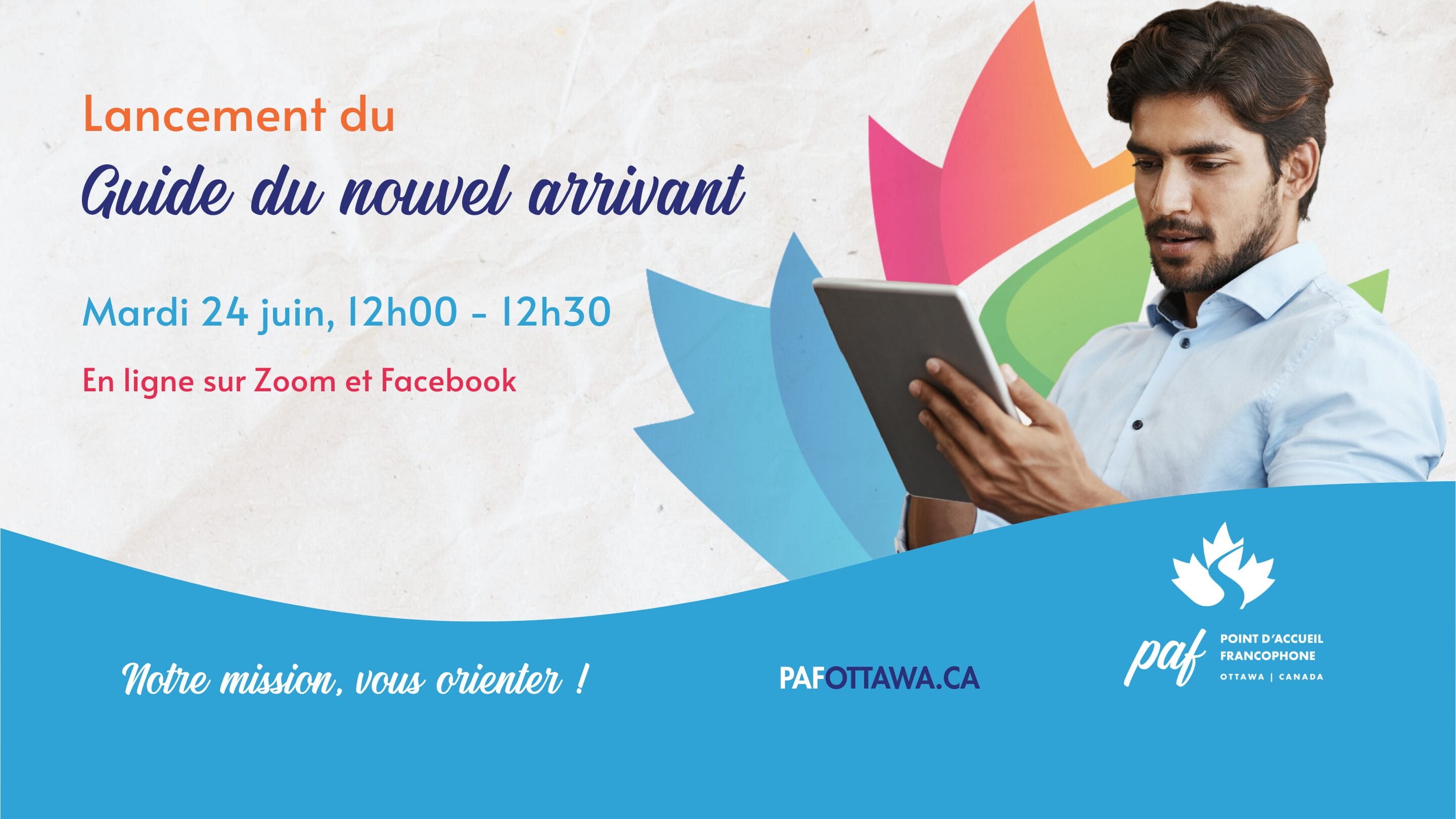 Lancement de Guide nouvel arrivant