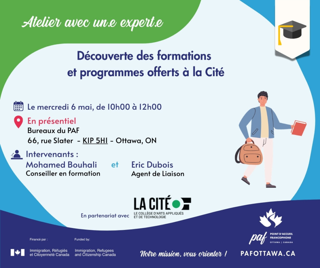 Illustration répétant les informations de l'atelier